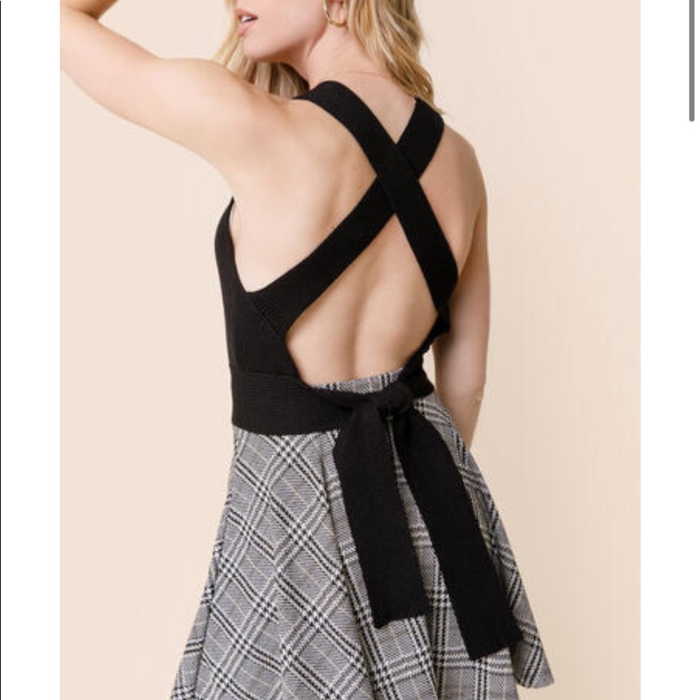 Francesca’s Tie Back Sweater Tank Top